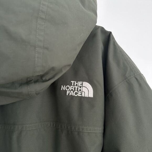 The North Face Jacket Mens Large HyVent Gotham Goose Down Hooded Parka Military - Picture 11 of 16